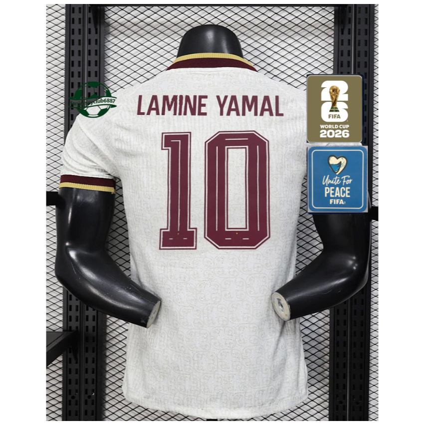 เสื้อฟุตบอลเยือนทีมชาติสเปน ฤดูกาล 2025-26 สำหรับผู้ชาย #Lamine Yamar