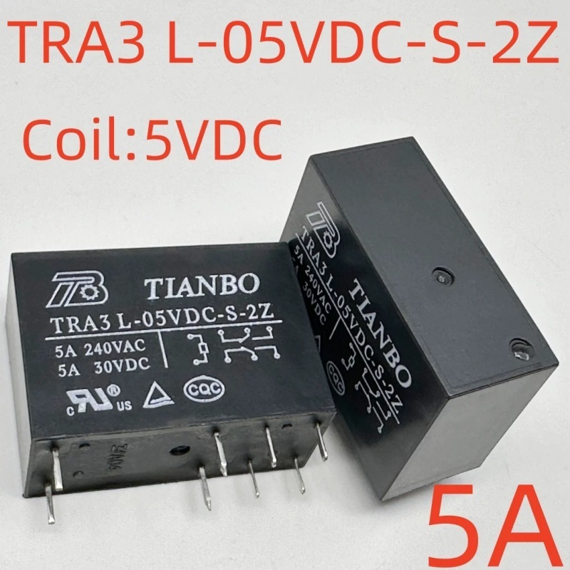รีเลย์ TRA3 L-12VDC-S-2Z TRA3 L-05VDC-S-2Z 8 Pins 5A