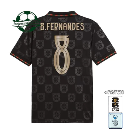 เสื้อฟุตบอลทีมชาติโปรตุเกส แบบแขนสั้น สำหรับแฟนๆ ปี 2025/26 เวอร์ชั่นพิเศษของโรนัลโด้ #7