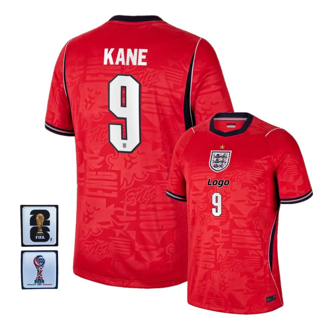 Fans Edition England 2026/27 Mens England Away เสื้อยืดแขนสั้นฟุตบอล