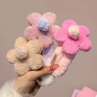 กิ๊บติดผมดอกไม้ตุ๊กตาน่ารักหวานกิ๊บติดผมคลิปปากเป็ดขนาดใหญ่
