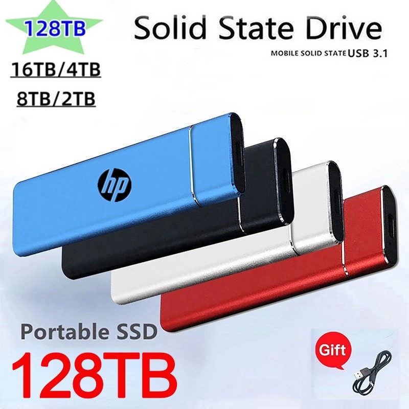 128TB USB type-C ssd ฮาร์ดไดรฟ์ภายนอก 1TB 2TB SSD Type-C USB 3.1 16TB 32TB 64TB ความเร็วสูงสําหรับแล