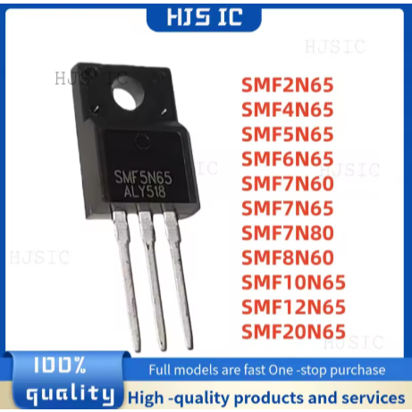 1-5PCS 100% ใหม่ SMF5N65 SMF10N65 SMF6N65 SMF4N65 SMF7N60 SMF12N65 SMF7N65 SMF12N65 SMF20N65 SMF65 S