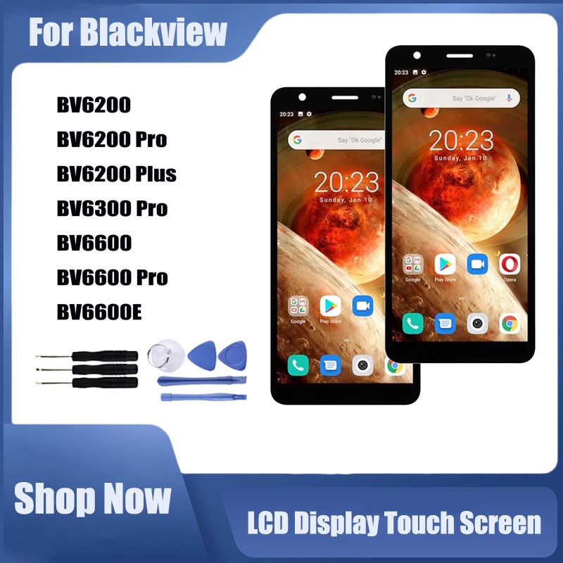 สําหรับ Blackview BV6200 Pro Plus BV6300 Pro BV6600 BV6600E จอแสดงผล LCD หน้าจอสัมผัสเปลี่ยน