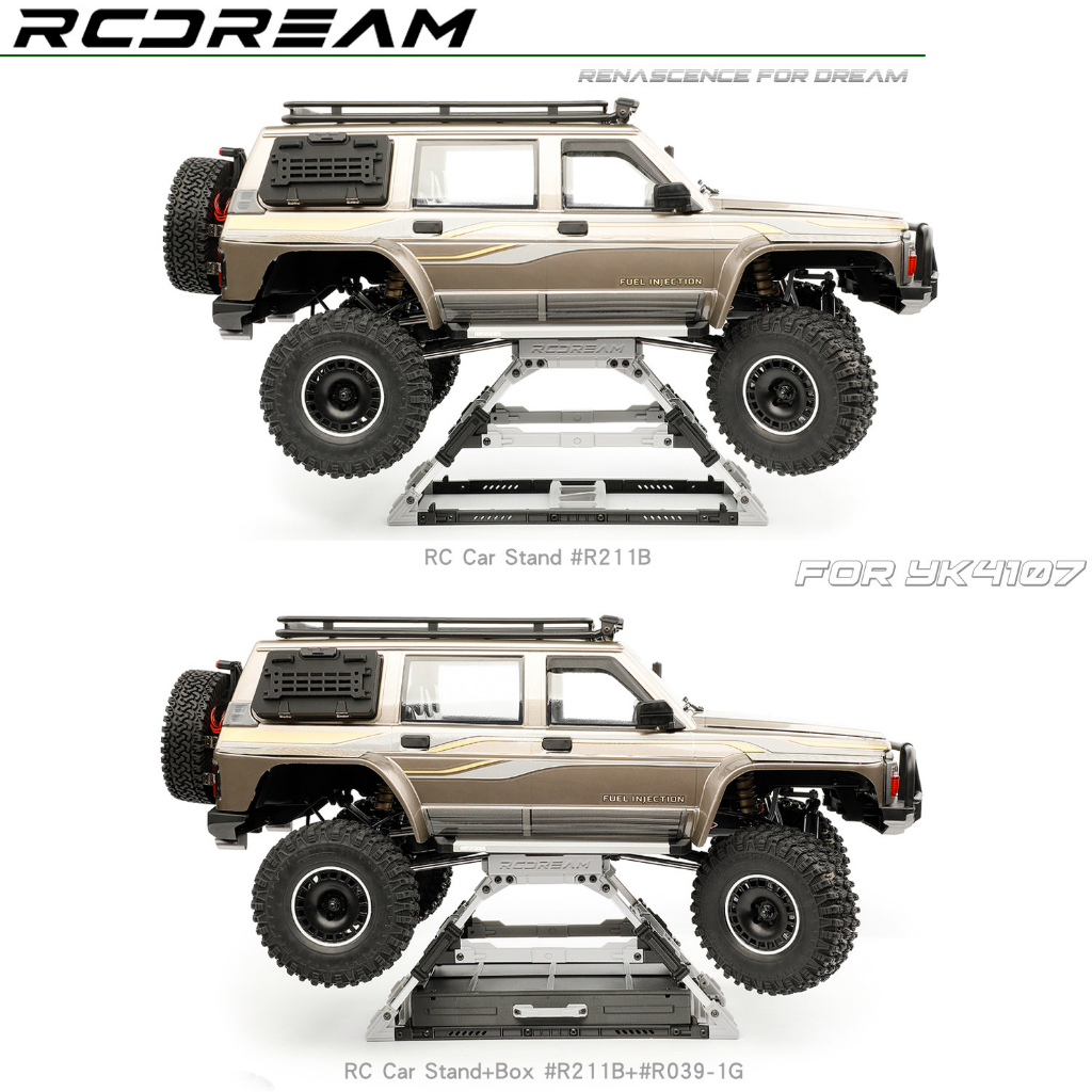 RCDream จําลองรถซ่อมยกสําหรับ YIKONG 1/10 YK4107 RC รุ่นรถ Crawler อัพเกรดการปรับเปลี่ยนอุปกรณ์เสริม