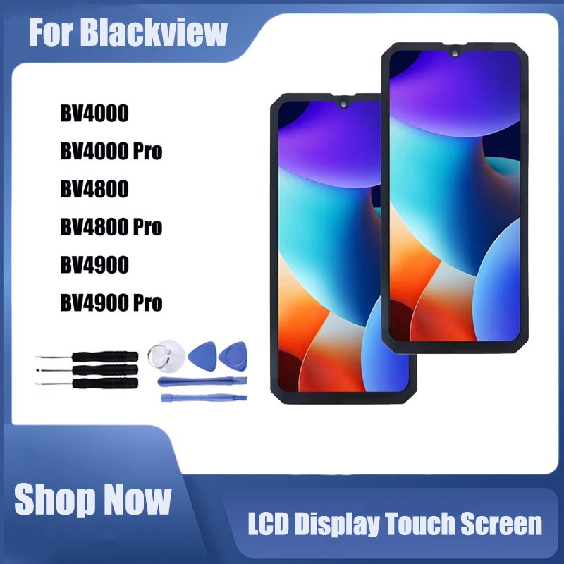 เข้ากันได้กับ Blackview BV4000 BV4800 BV4900 Pro จอแสดงผล LCD เปลี่ยนหน้าจอสัมผัส