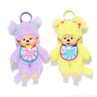 【ขายร้อน ❤️ ‍🔥】Monchhichi Sweet Lollipop Keychain - พวงกุญแจมอนชิชิลูกอม