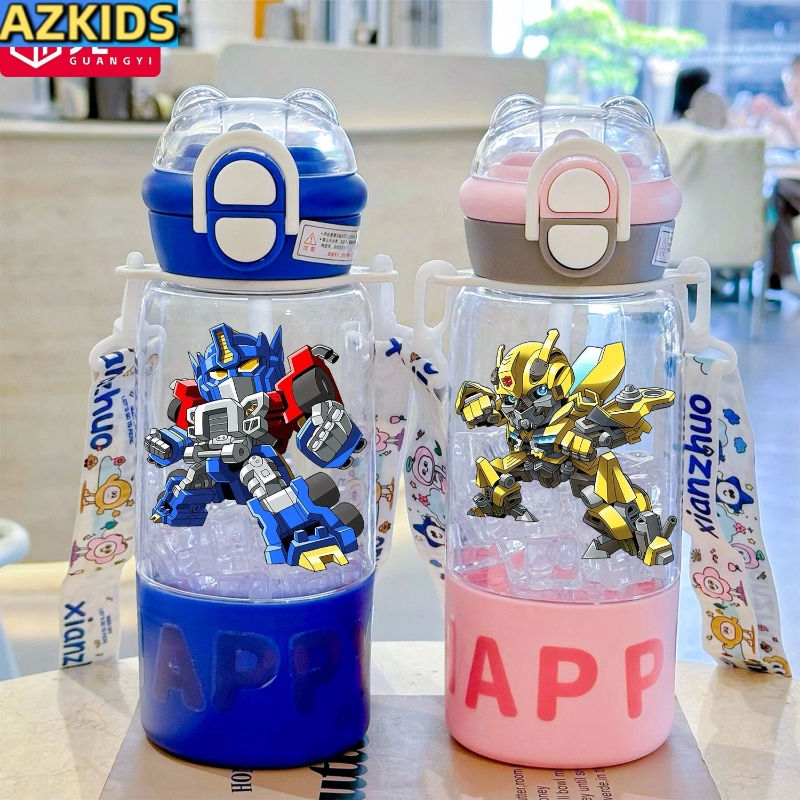 Transformers Optimus Prime Bumblebee ขวดน้ําถ้วยน้ําทนอุณหภูมิสูงกันกระแทก