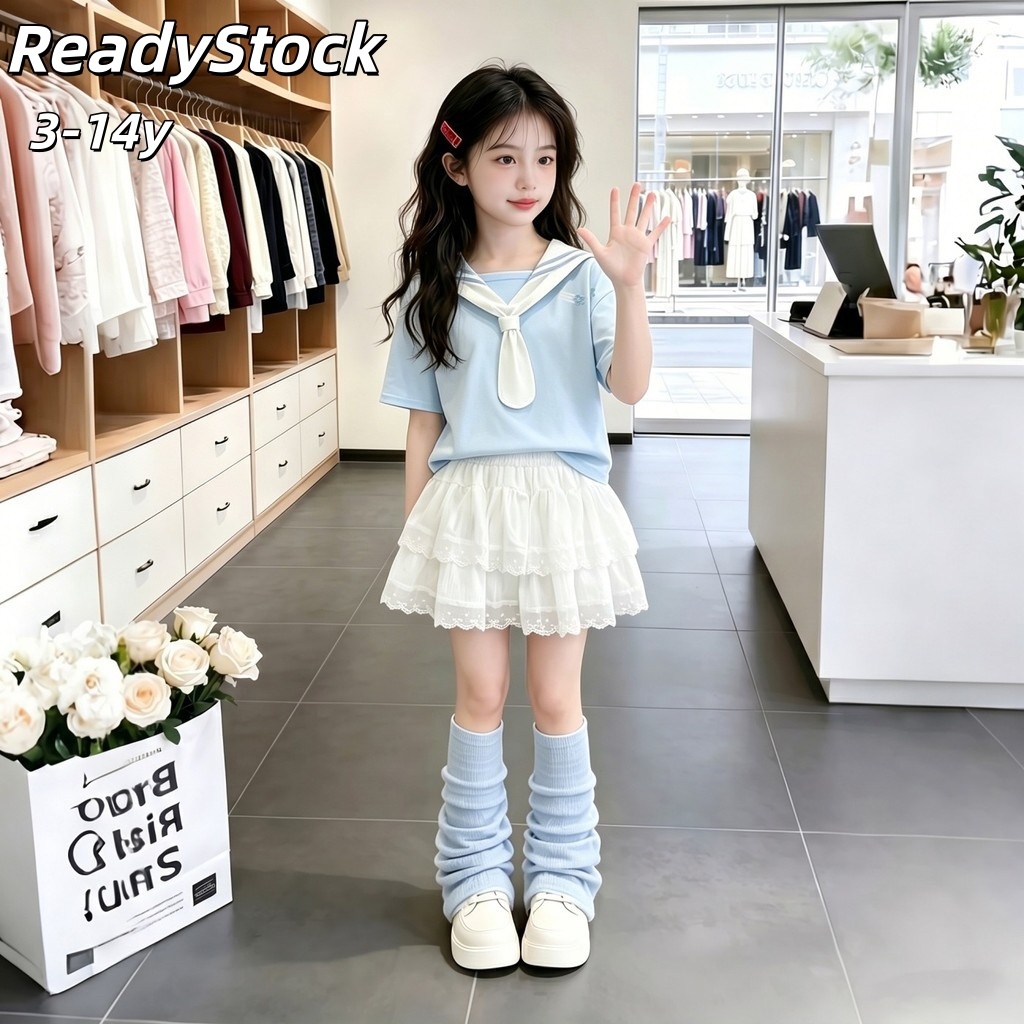 ชุดเด็กผู้หญิงฤดูร้อน แยกขายได้ ReadyStock 3-14ปี สไตล์น่ารัก เหมาะกับฤดูร้อน