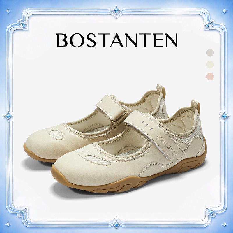 【สินค้าพร้อมส่งจากไทย】BOSTANTEN Maggy Shoes รองเท้าสปอร์ตแมรี่เจน ผู้หญิง สายตีนตุ๊กแก เบา ระบายอากาศ ใส่สบาย พื้นนุ่ม กันลื่น แมทช์ได้ทุกวันเลย