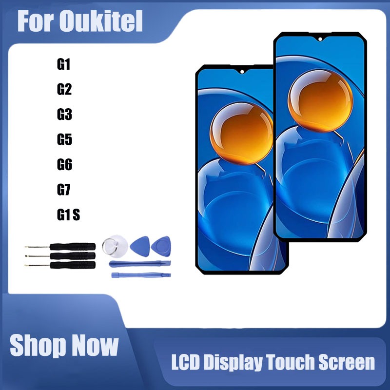 ใช้งานร่วมกับ Oukitel G1 G2 G3 G5 G6 G7 G1S จอแสดงผล LCD หน้าจอสัมผัสเปลี่ยน