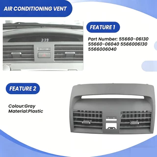 เครื่องปรับอากาศ Air Outlet พัดลมระบายอากาศ 55660-06130 55660-06040, เหมาะสําหรับ Toyota Camry AURION 06-11 ACV40