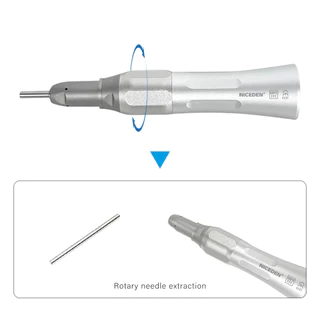 Niceden สไตล์ทันตกรรมความเร็วช้าชุด ตรง Handpiece และ 1:1 Contra Angle Air มอเตอร์ 2/4 หลุมพร้อมลูกปืน