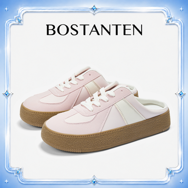【สินค้าพร้อมส่งจากไทย】BOSTANTEN รองเท้า GAT ผู้หญิง สไตล์มินิมอล แมทช์ง่ายทุกลุค น้ำหนักเบา พื้นนุ่ม ระบายอากาศดีเยี่ยม กันลื่น