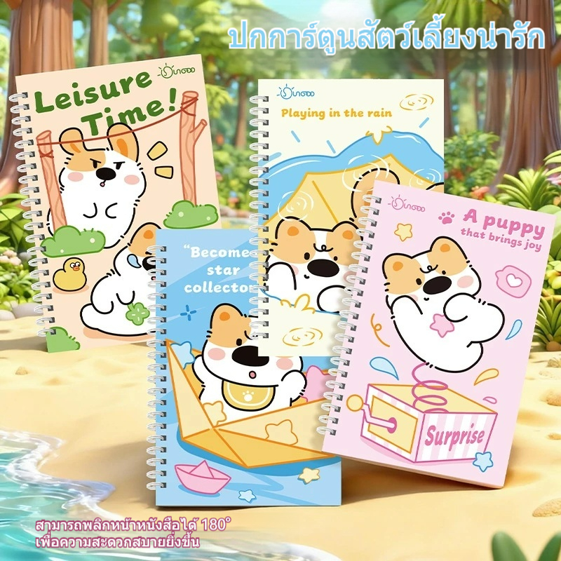 สมุดโน้ตบุ๊ค A5 นักเรียนมูลค่าสูงม้วนหนังสือพกหนังสือการ์ตูน