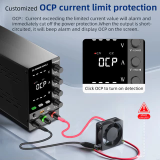 【รับประกันหนึ่งปี】KUAIQU dc power supply สวิตชิ่งเพาเวอร์ซัพพล30V 60V 120V 3A 5A 10A SPS-C3010 สี่ปุ่มปรับ led DC Power Supply