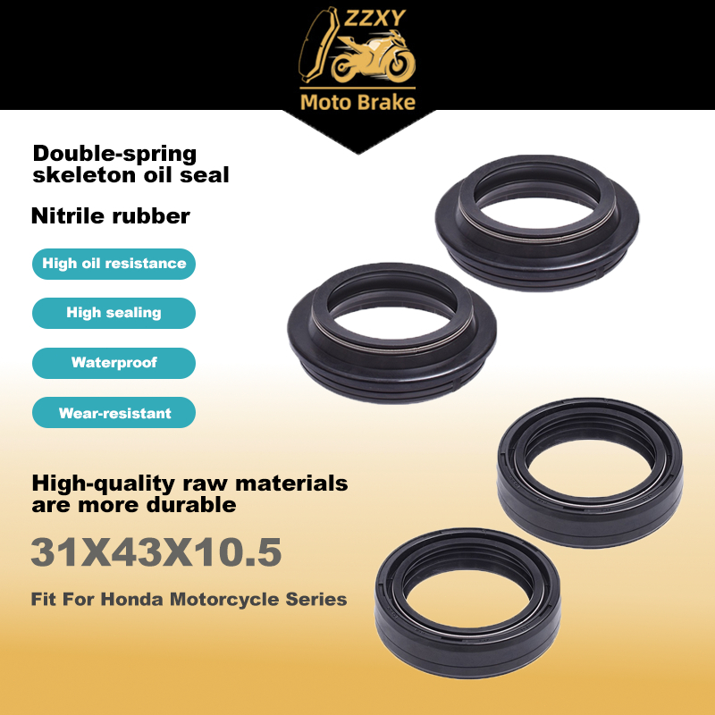 31x43x10.5 ซีลน้ํามันส้อมซีลฝุ่นสําหรับ Honda CBR150R อะไหล่รถจักรยานยนต์ 31*43*10.5