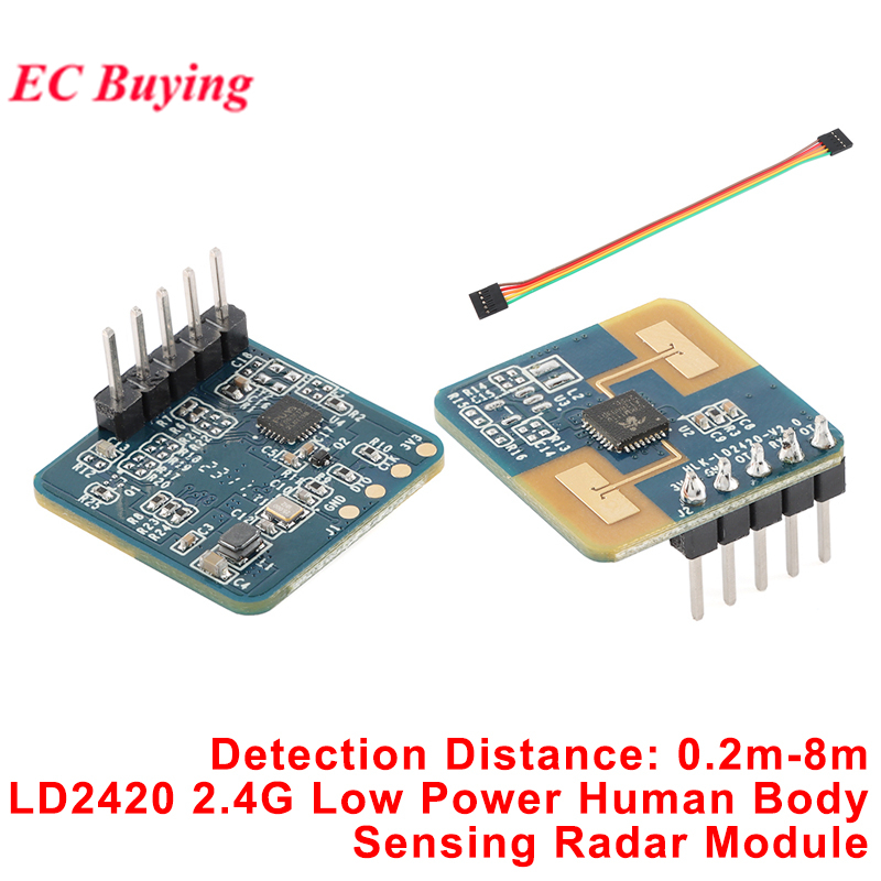 LD2420 24GHz mmWave Radar Human Presence Motion Sensor โมดูลเซ็นเซอร์อัจฉริยะ HLK-LD2420