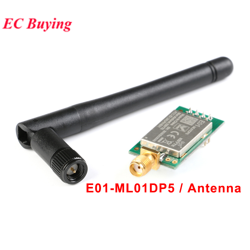 E01-ML01DP5 nRF24L01P + PA + LNA 2.4G โมดูลรับส่งสัญญาณไร้สาย 2000-2500m ระยะไกลพร้อมโล่สามารถป้องกั