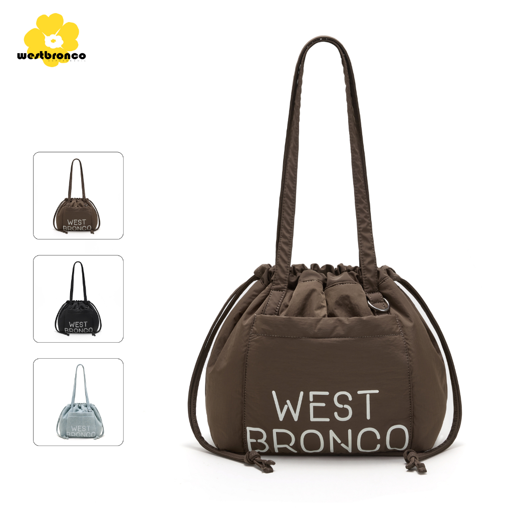【New Arrival】WESTBRONCO แอสเตอร์ (Aster) - กระเป๋าโท้ทหูรูด (Drawstring Tote Bag) มีให้เลือกทั้งผ้าไนลอนและเดนิม ความจุขนาดใหญ่ สามารถใส่แท็บเล็ตได้ ดีไซน์เรียบง่าย แมตช์ได้หลากหลายลุค เหมาะสำหรับใช้ไปทำงานหรือไปเรียน