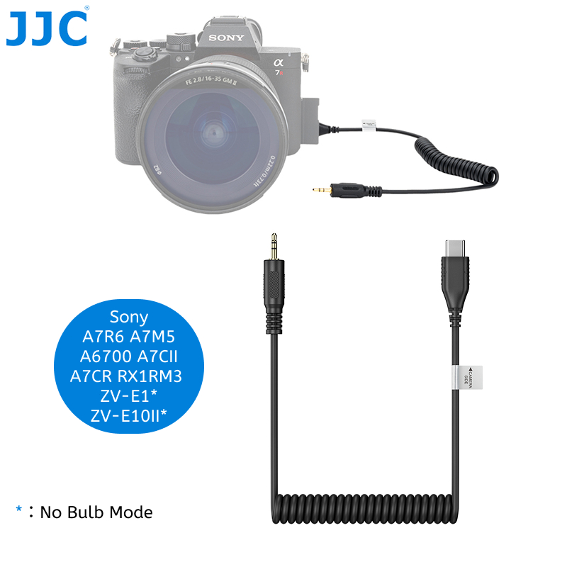 JJC CABLE-F3 สายชัตเตอร์สําหรับ Sony A7R6 A7R VI A7RVI A7M5 A7 V A7V A6700 A7CII A7C II A7CR RX1RM3 