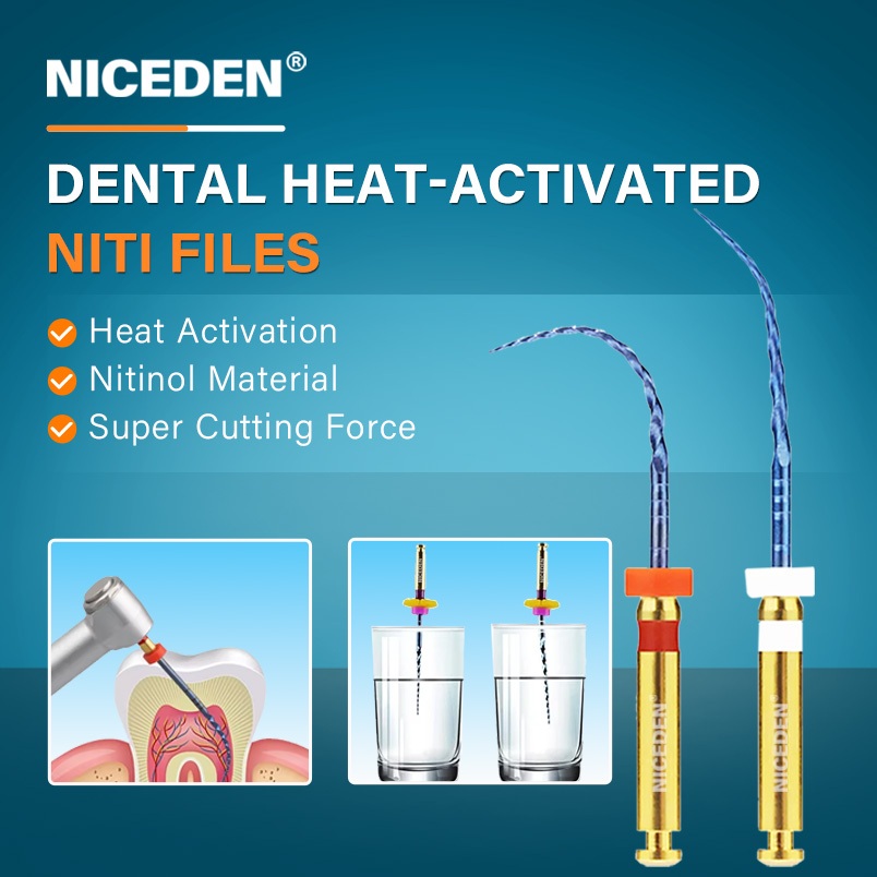 NICEDEN 6 ชิ้น/กล่องเครื่องยนต์ทันตกรรมสากลใช้ไฟล์โรตารี NiTi Super SX-F3 เครื่องมือเรียวเครื่อง