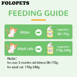 Folopets อาหารแมว ชนิดกระป๋อง อาหารกระป๋องสําหรับแมว 430g