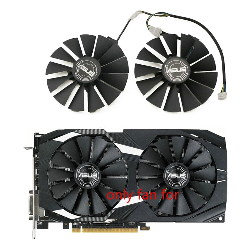 ทีที129215SM 95 มม.พัดลมสําหรับ ASUS STRIX RX 470 580 570 GTX 1050Ti 1070Ti 1080Ti การ์ดเกมพัดลมระบา