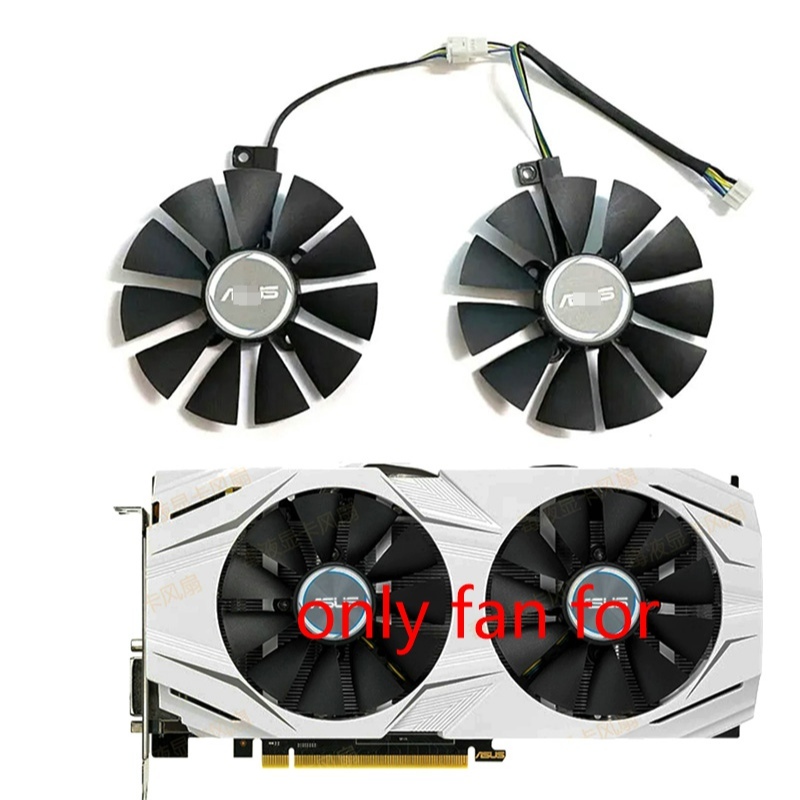 87 มม.PLD09210S12HH DC 12V 4Pin Cooler พัดลมสําหรับ ASUS ROG STRIX GTX1060 1070 Ti RX 470 570 580 กร