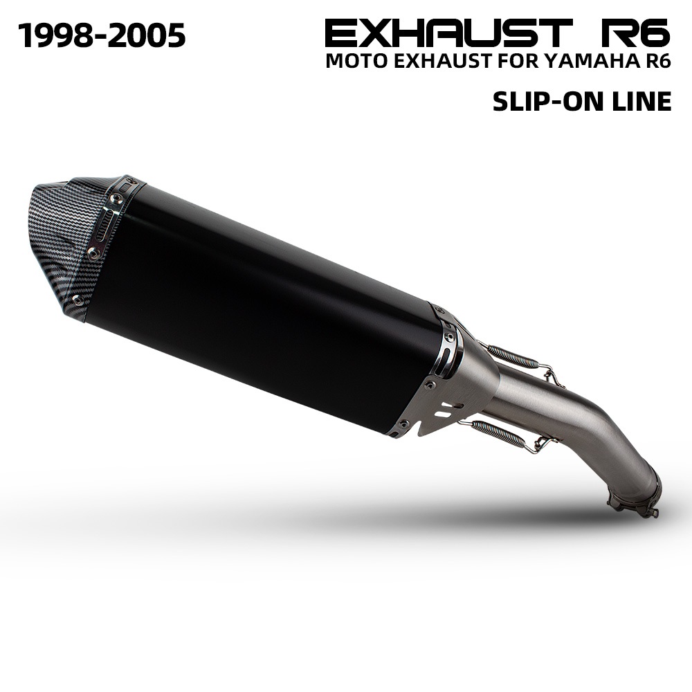 Yoshimura TRC Racing ท่อไอเสียรถจักรยานยนต์ ชุดเหล็ก Slip On Line สําหรับ Yamaha R6 1998-2005