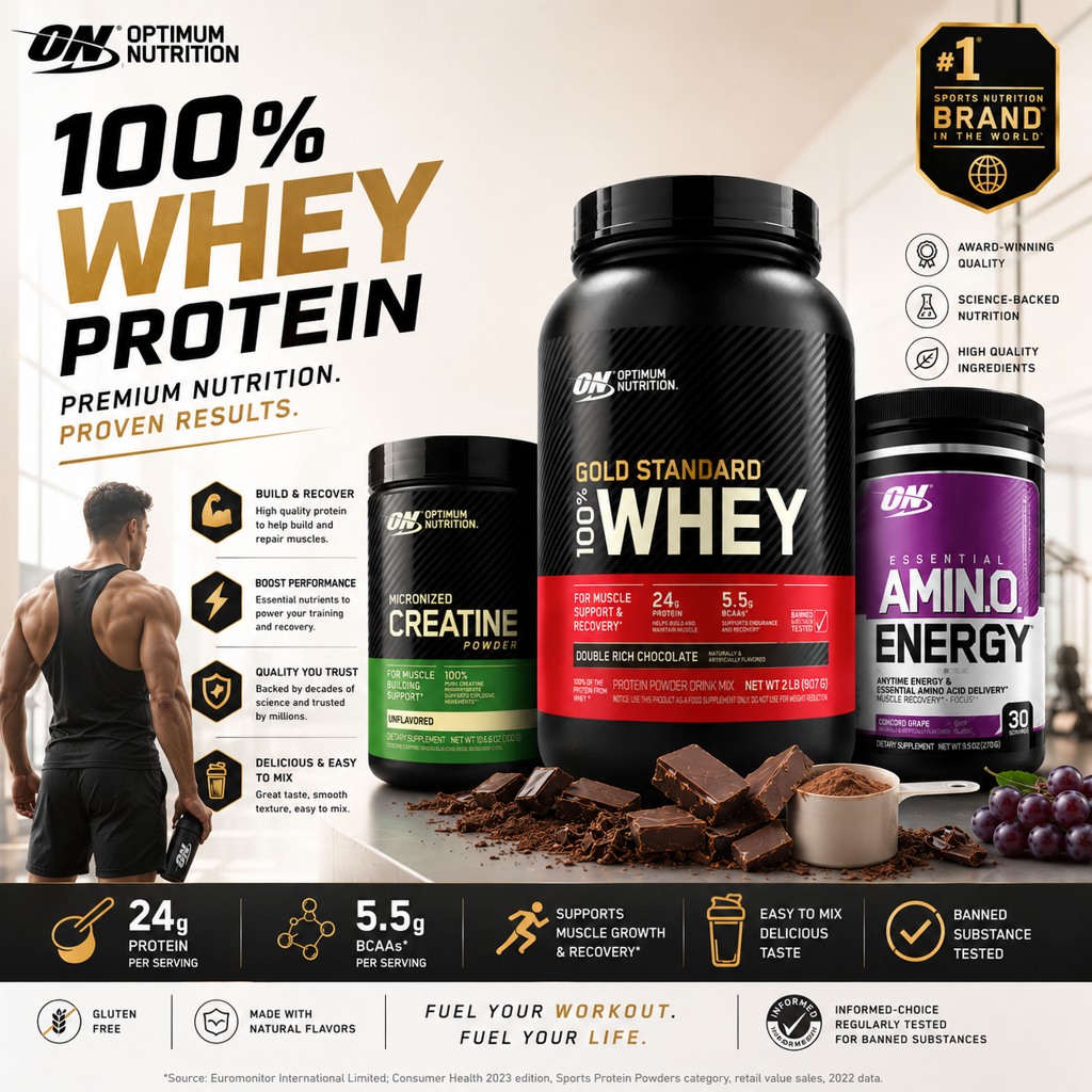 Optimum Nutrition Gold Standard Whey Protein 2 Lbs. เวย์โปรตีน