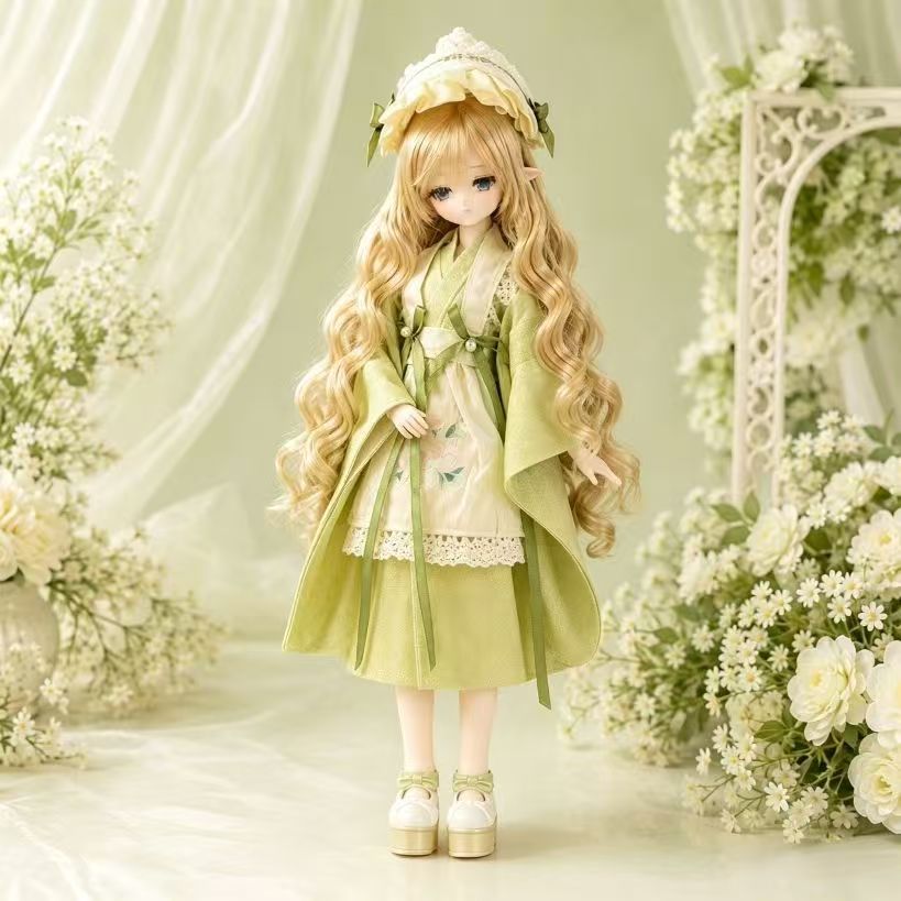 Ob24, Azone M Size, Blythe Baby Clothes Spring Forest Green Suit