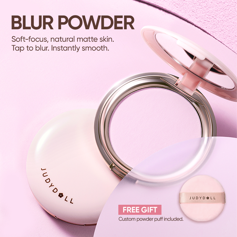 Judydoll Matte Soft-focus Blur Powder แป้งมินิ ยึดเมคอัพยาวนาน ไม่ตกคราบ เนื้อเนียนละเอียด  พกกระเป๋า แป้งผสม