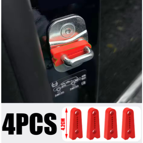 4 ชิ้นรถประตู Damper รถประตูล็อคเสียง Deadener Damper บัฟเฟอร์ Soundproof Seal D7WD