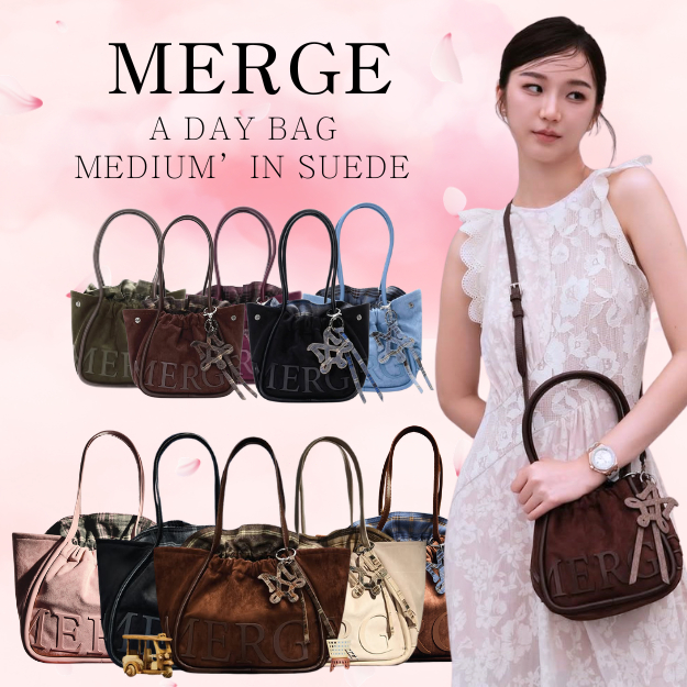 ของแท้ 100% A Day Bag Medium/Mini’ in suede merge กระเป๋า สามารถส่งได้