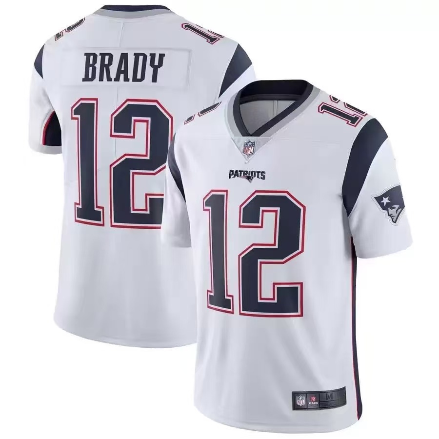 เสื้อรักบี้ NFL Jersey England Patriots New England Patriots 12 Brady
