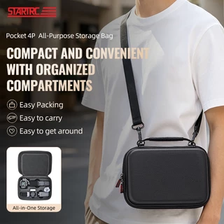 สําหรับ DJI Osmo Pocket 4 Pro ชุดรอบด้านกระเป๋าเก็บกระเป๋าถือ crossbody แบบพกพากระเป๋าถ่ายภาพ 4P กล่องเก็บอุปกรณ์เสริม