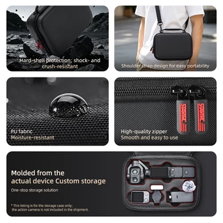สําหรับ DJI Osmo Pocket 4 Pro ชุดรอบด้านกระเป๋าเก็บกระเป๋าถือ crossbody แบบพกพากระเป๋าถ่ายภาพ 4P กล่องเก็บอุปกรณ์เสริม