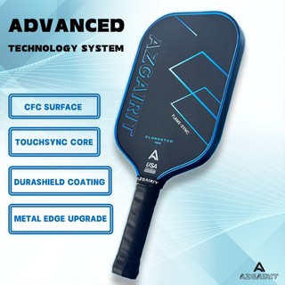 Azgairit Flame-Sync Pickleball Paddle | Metal Edge Upgrade | TouchSync Core | CFC Surface | DuraShield Coating