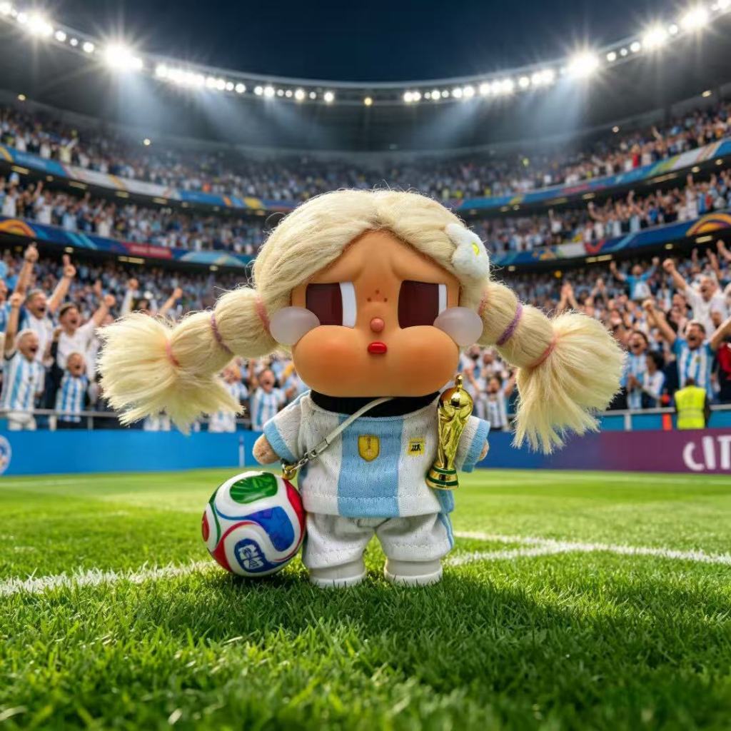 [เฉพาะเสื้อผ้าเด็ก] เสื้อผ้าเด็ก crybaby crybaby Clothes World Cup Vacation Vinyl 15cm Doll Doll Sui