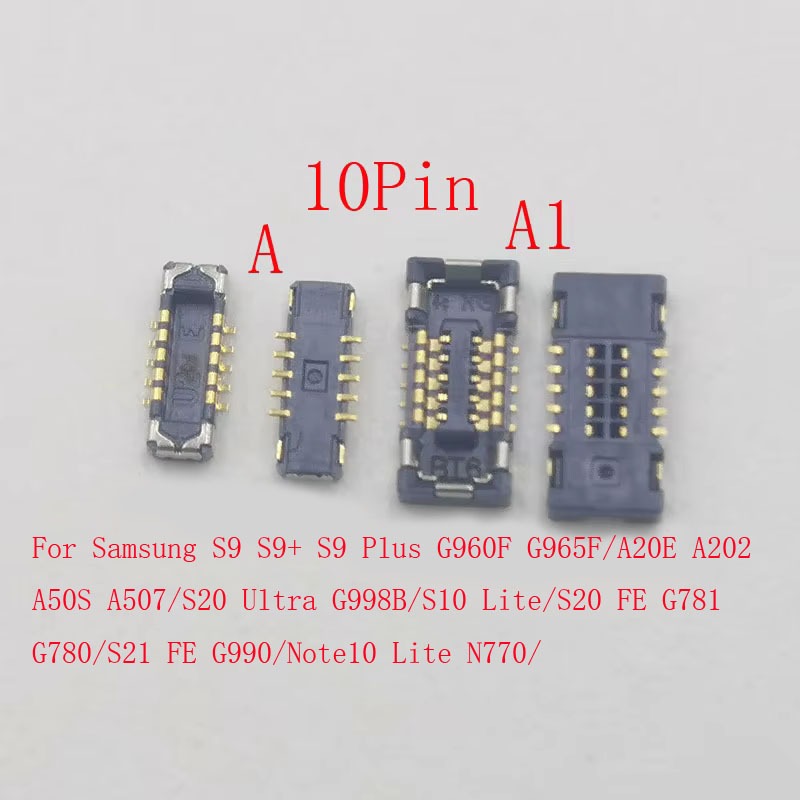 5-20 ชิ้นปลั๊กลายนิ้วมือ FPC Connector สําหรับ Samsung S20 Ultra S21 FE S21 A50S A20E S10 หมายเหตุ 1