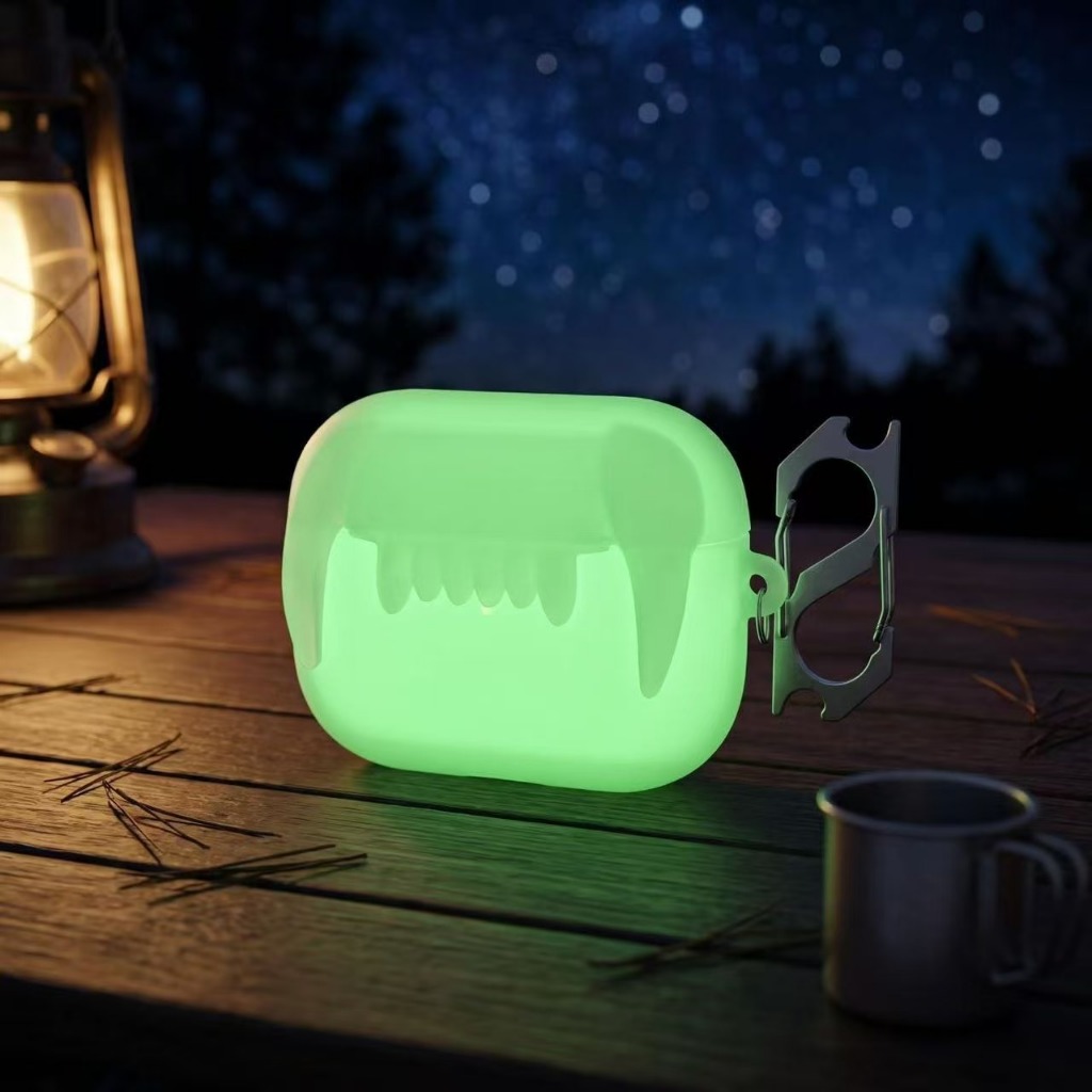 Creative Tiger ฟันหูฟังสําหรับ AirPods 1/2/3/4 รุ่นหูฟังเคส AirPods Pro 2/3 รุ่นหูฟังบลูทูธฝาครอบป้องกันแฟชั่นซิลิโคนสร้างสรรค์นุ่ม