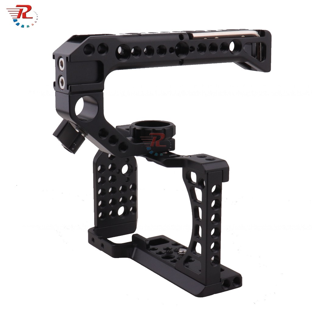 Sony A6400 Cage Kit L Quick Release QR แผ่นวงเล็บกล้อง Hand Mount Grip สําหรับ Sony A6400 A6300 A610