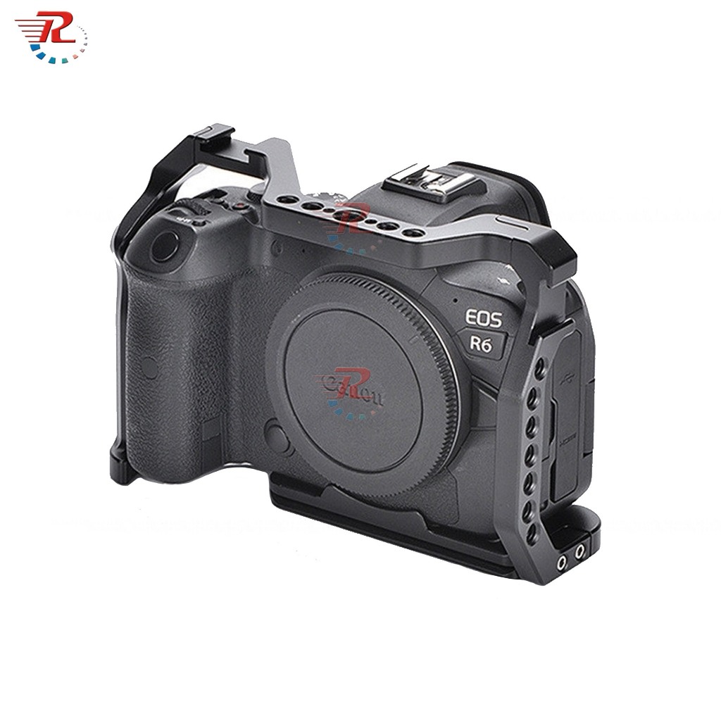 Canon EOS R5 ชุดกรง L Quick Release แผ่น QR วงเล็บกล้อง Hand Mount Grip สําหรับ Canon EOS R5 R6 R5C