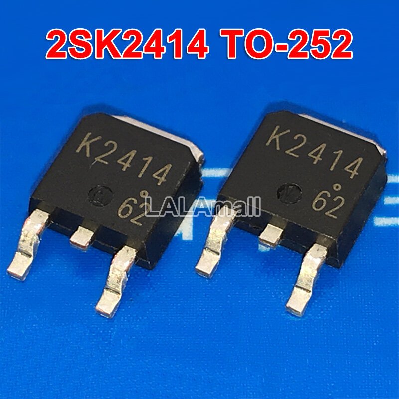10 ชิ้น K2414 2SK2414 TO-252 60V/10A MOSFET ทรานซิสเตอร์ใหม่เดิม