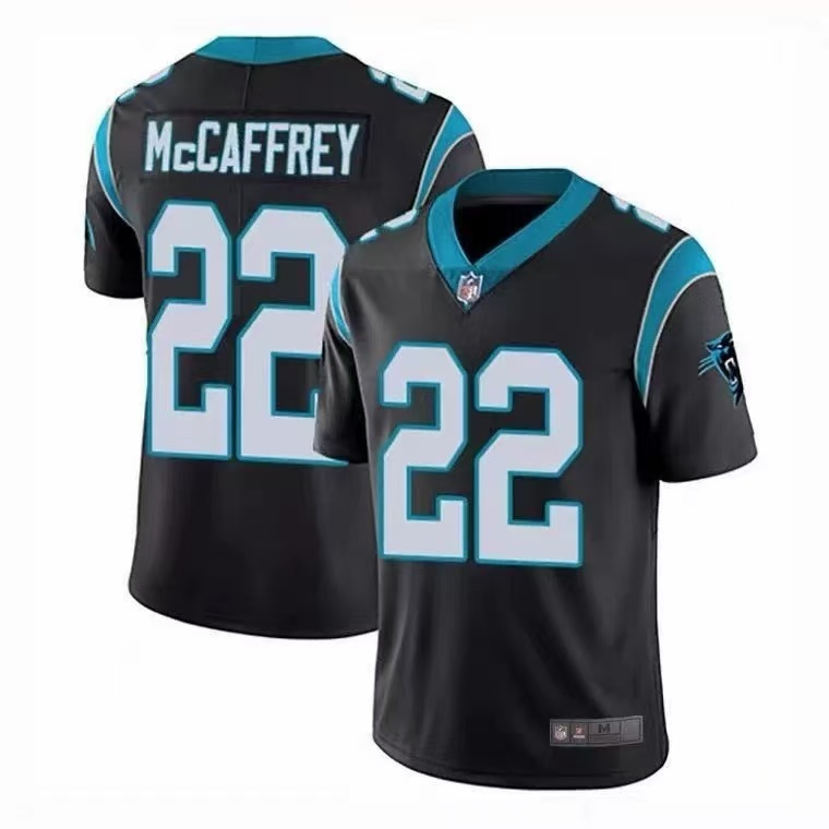 เสื้อรักบี้ NFL Jersey Carolina Panthers Carolina Panthers 22 #Mccaffrey 9#YOUNG