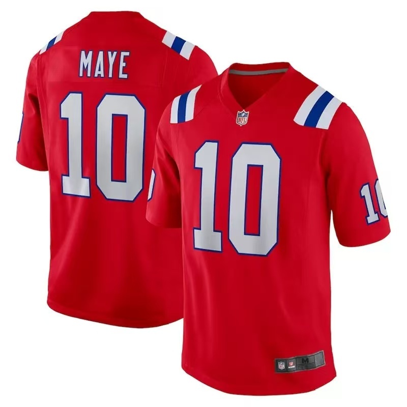 เสื้อรักบี้ NFL Jersey England Patriots New England Patriots 10 #Maye 8#DIGGS