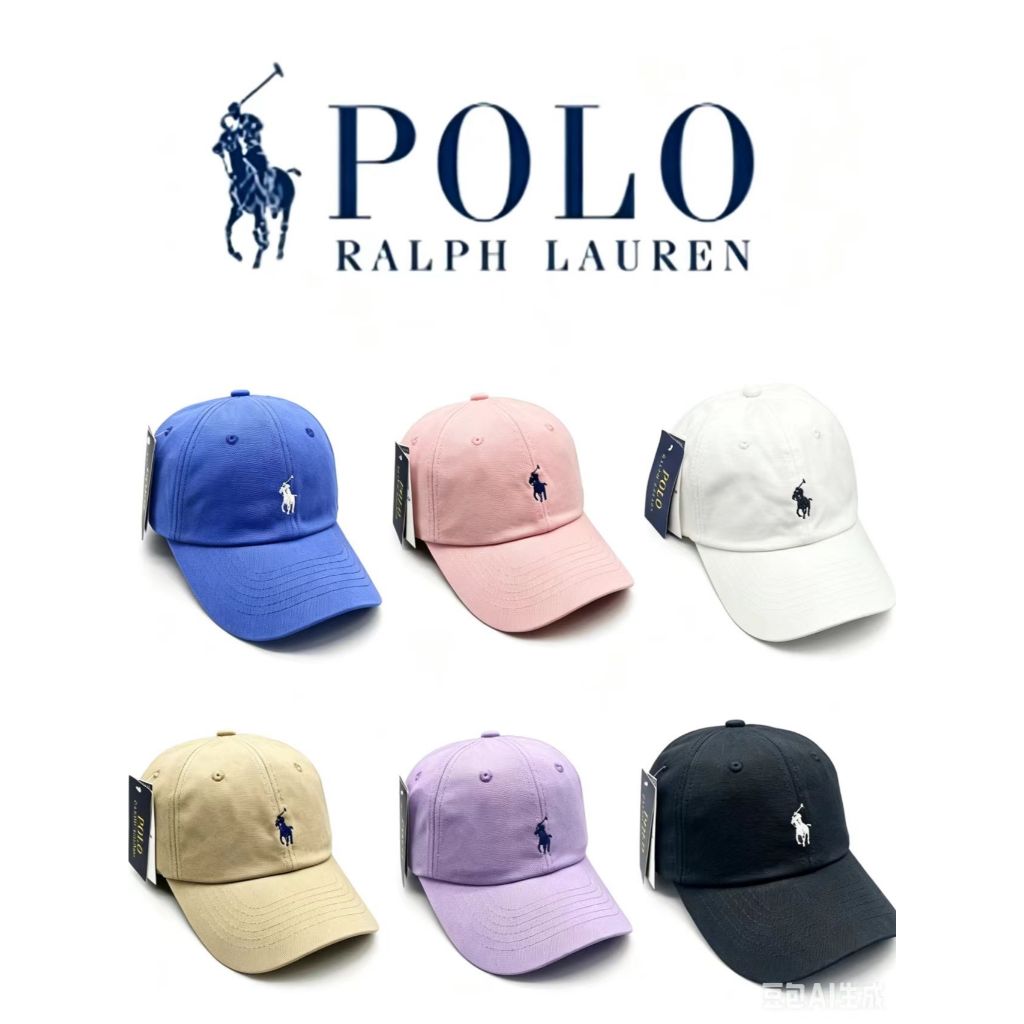 ⚡พร้อมส่งทันที⚡ หมวก Polo ralph lauren หมวกเบสบอล หมวกปักโลโก้ กันแดด ปรับขนาดได้ สำหรับทั้งชายและหญิง มีไซซ์ผู้ใหญ่และเด็ก
