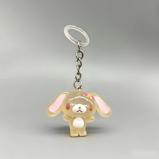 6 ชิ้น/เซ็ต 3 ซม.อะนิเมะ Sugarbunnies Key Chain จี้คาราเมลกระต่าย Gashapon กระเป๋าเป้สะพายหลัง Mini รูป Shirousa รุ่น Q PVC ตุ๊กตาของเล่นของขวัญ
