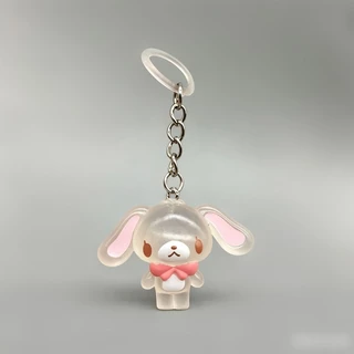 6 ชิ้น/เซ็ต 3 ซม.อะนิเมะ Sugarbunnies Key Chain จี้คาราเมลกระต่าย Gashapon กระเป๋าเป้สะพายหลัง Mini รูป Shirousa รุ่น Q PVC ตุ๊กตาของเล่นของขวัญ